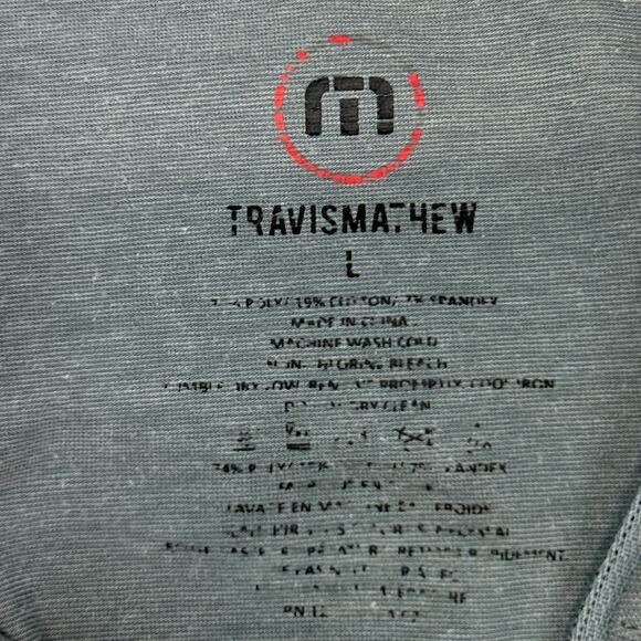 World Series of Poker 1/4 Quarter Zip Shirt Travis Mathew WSOP Gray Mens L Large - Picture 7 of 8